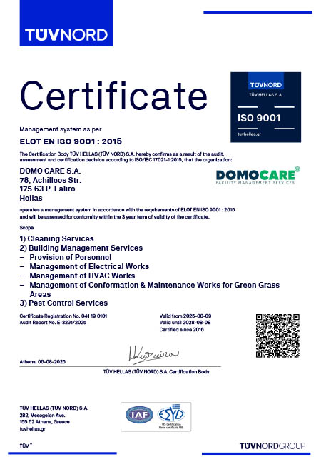 FACILITY SERVICES COMPANIES CERTIFICATES 001